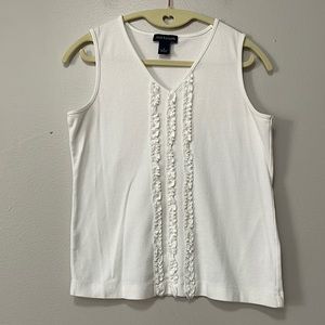 Ann Taylor white tank top. Sz small